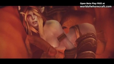 Порноигра World of Whorecraft - пародия на Warcraft.