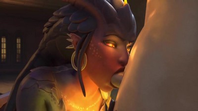 Качественное 3D порно видео с персонажами игры Overwatch.