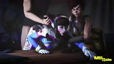 В нашей коллекции каждый день добавляются 3D видео с персонажами компьютерной игры Овервотч.