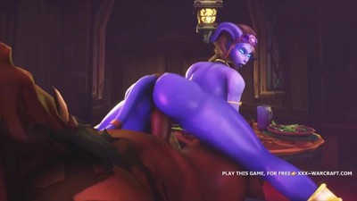 Анимационное видео секса с героями игры Warcraft доступно онлайн.